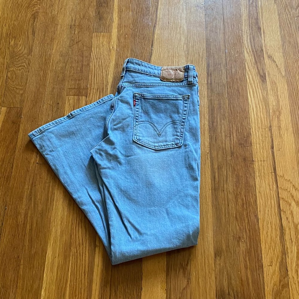Levi's 519 Low Flare Blue Jeans Size 13S (Juniors)